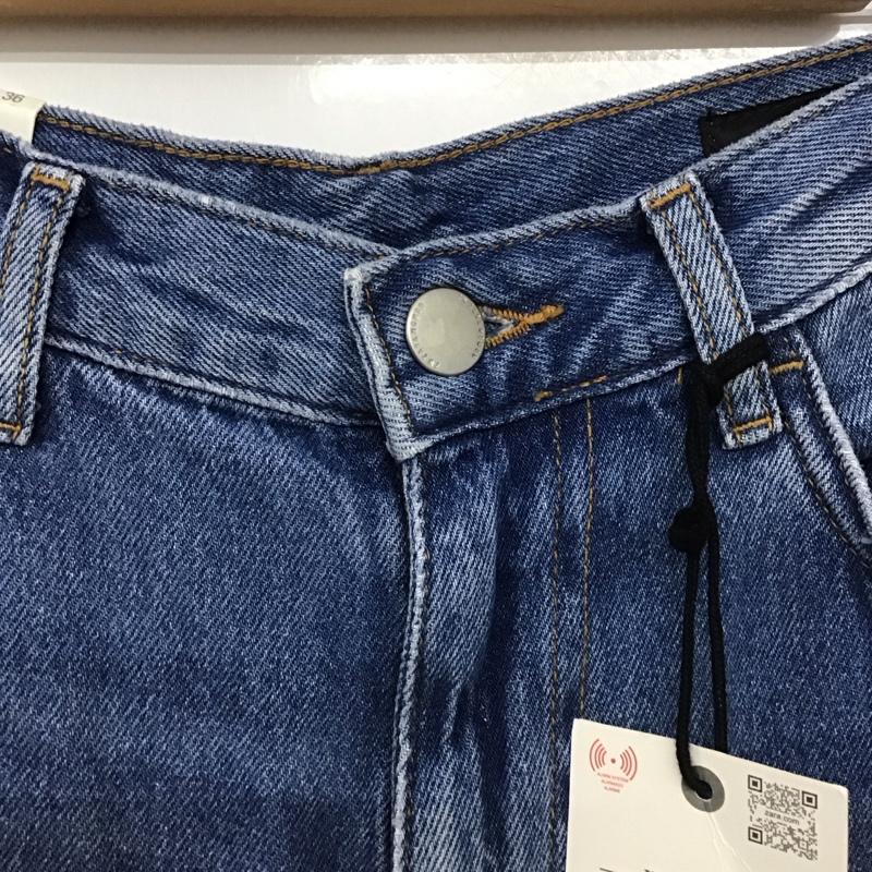 ザラ ZARA パンツ デニム、ジーンズ 6840 090 400 ワイドパンツ ハイライズ ハイウエスト タグ付き 無地 青 / ブルー /  レディース USED 古着 中古 10149488