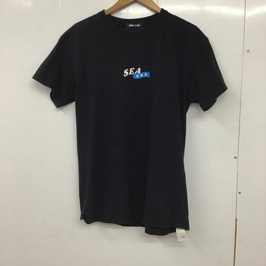 ウィンダンシー WIND AND SEA Tシャツ 半袖 GOD SELECTION XXX クルーネック M ロゴ、文字 黒 / ブラック /  メンズ USED 古着 中古 10133761