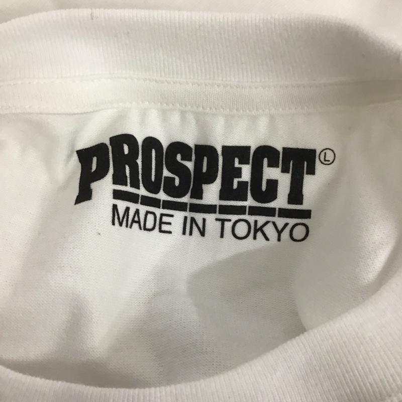 プロスペクト PROSPECT Tシャツ 半袖 半袖カットソー プリントTシャツ クルーネックカットソー L プリント 白 / ホワイト /  メンズ USED 古着 中古 10126658