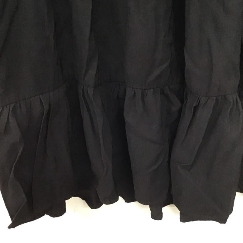 ザラ ZARA チュニック 長袖 M 無地 黒 / ブラック /  レディース USED 古着 中古 10139495