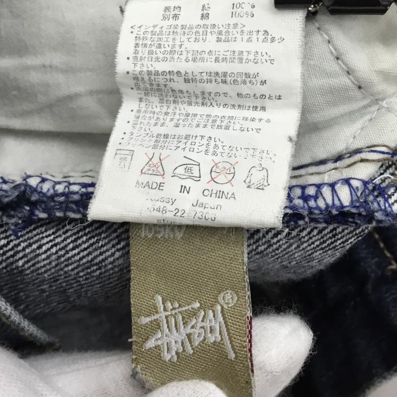 ステューシー STUSSY パンツ デニム、ジーンズ 32インチ ロゴ、文字 インディゴ / インディゴ /  メンズ USED 古着 中古 10143566