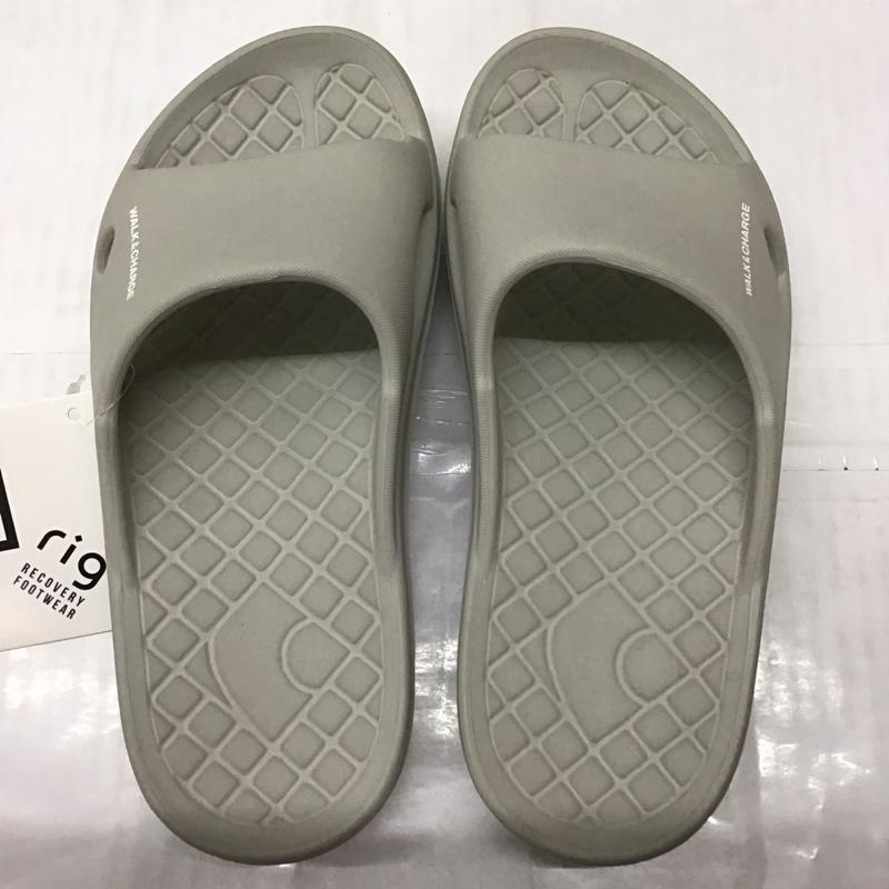 リグ rig サンダル サンダル slide タグ付き リカバリーサンダル L ロゴ、文字 灰 / グレー /  メンズ USED 古着 中古 10113348