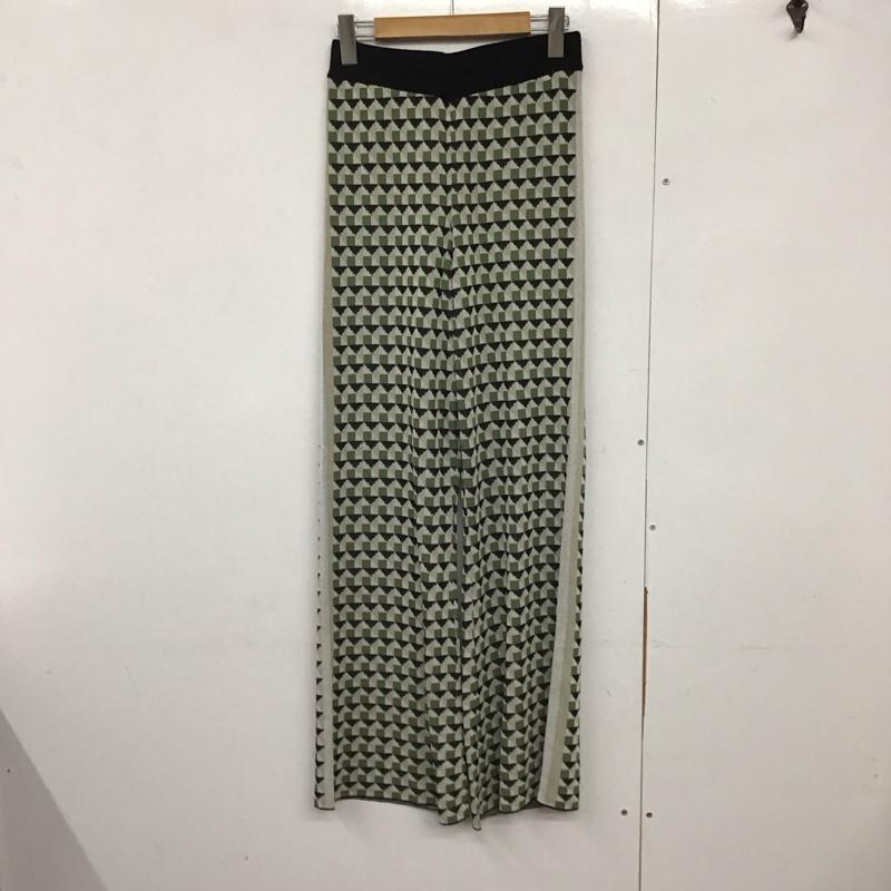 アズールバイマウジー AZUL BY MOUSSY パンツ スラックス 250ESM71-164D GEOMETRIC PATTERN KNIT PANTS S  マルチカラー / マルチカラー /  レディース USED 古着 中古 10141622