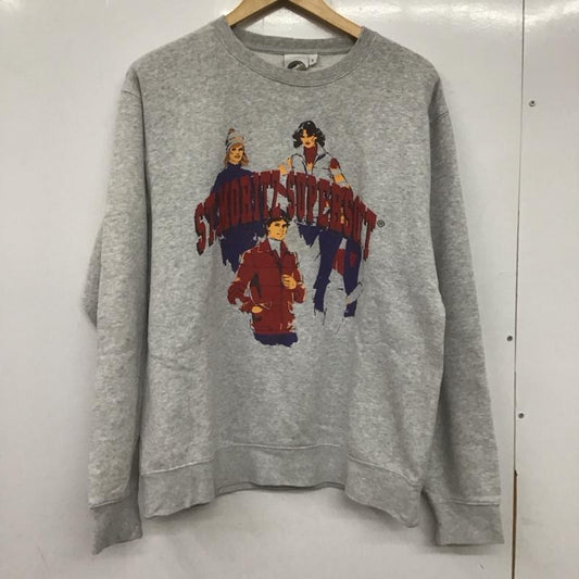 サンモリッツ・スーパーソフト ST.MORITZ SUPERSOFT トレーナー 長袖 長袖 L プリント 灰 / グレー /  メンズ USED 古着 中古 10138553