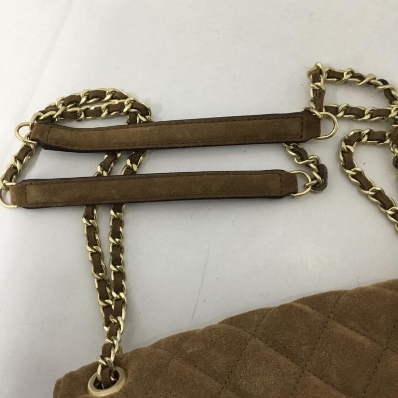 マイケルコース MICHAEL KORS ショルダーバッグ ショルダーバッグ 30F6ASLL3S スエード キルティング チェーン ロゴ、文字 茶 / ブラウン /  レディース USED 古着 中古 10128840