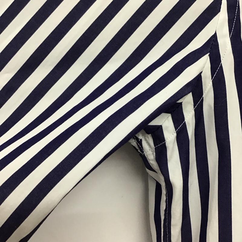 ザラメン ZARA MAN シャツ、ブラウス 長袖 長袖シャツ ストライプシャツ カラーシャツ S ストライプ 白 / ホワイト / X 紺 / ネイビー /  メンズ USED 古着 中古 10135478
