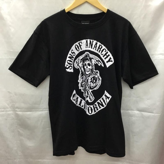 古着 USED Tシャツ 半袖 半袖カットソー プリントTシャツ クルーネックカットソー バンドTシャツ L プリント 黒 / ブラック /  メンズ USED 古着 中古 10106953