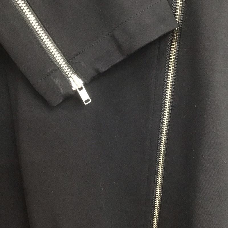 ソブ SOV. コート コート一般 0501-640-183 ライダースコートワンピ 2WAY ワンピース 38 無地 黒 / ブラック /  レディース USED 古着 中古 10144375