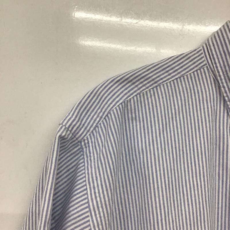 ポロバイラルフローレン Polo by RALPH LAUREN シャツ、ブラウス 半袖 半袖シャツ プリントシャツ ポケットシャツ L ロゴ、文字 白 / ホワイト / X 水色 / ライトブルー /  メンズ USED 古着 中古 10141244