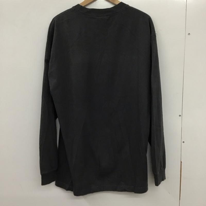 ハーレーダビッドソン Harley-Davidson カットソー 長袖 長袖カットソー プリントカットソー クルーネック L プリント 黒 / ブラック /  メンズ USED 古着 中古 10133146