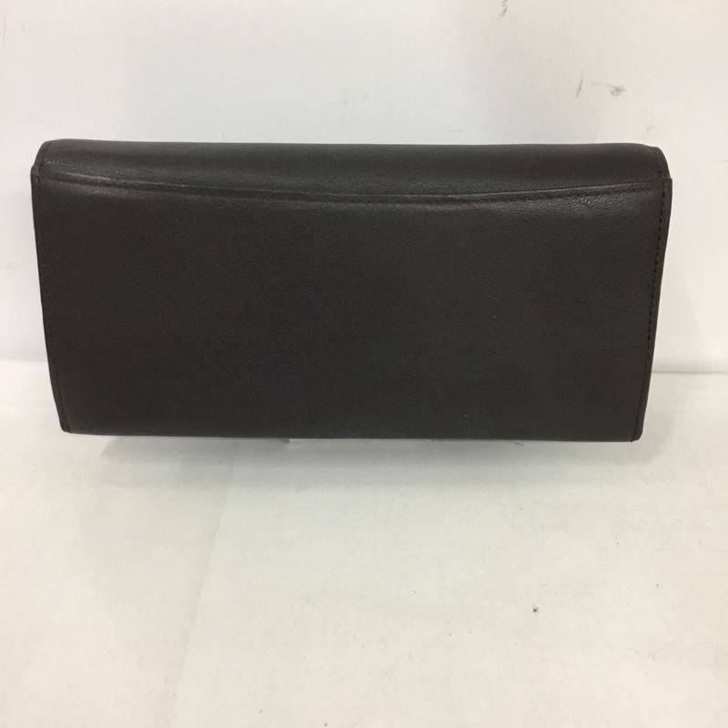 キタムラ Kitamura 財布 長財布 リボン 無地 ダークブラウン / ダークブラウン /  レディース USED 古着 中古 10125197