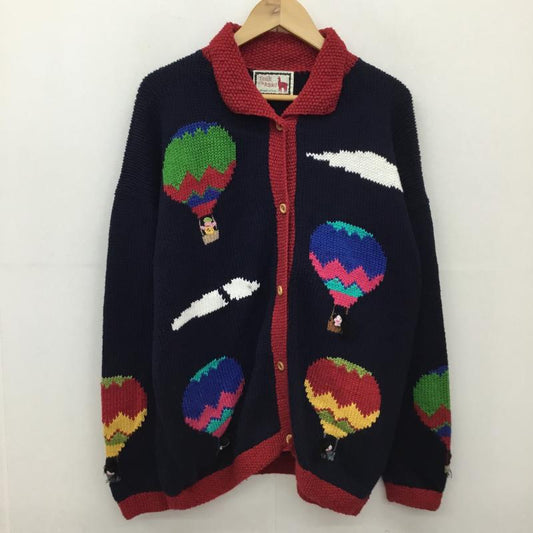 ユーズドクロージング used clothes カーディガン 長袖 Trails of the Andes キャラクター 紺 / ネイビー /  レディース USED 古着 中古 10136775