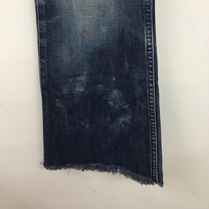 リーバイストラウスアンドコー Levi Strauss & co. パンツ デニム、ジーンズ デニムパンツ スリムパンツ カジュアルパンツ フレアパンツ 32インチ ダメージ加工 インディゴ / インディゴ /  メンズ USED 古着 中古 10135715