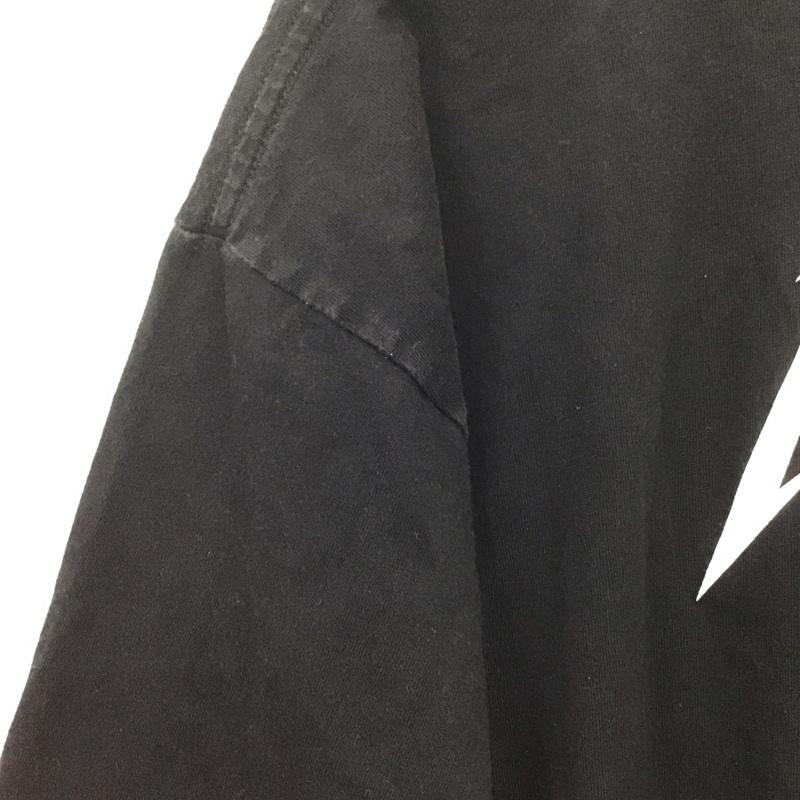 古着 USED Tシャツ 半袖 半袖カットソー プリントTシャツ クルーネックカットソー XXL プリント 黒 / ブラック /  メンズ USED 古着 中古 10138195