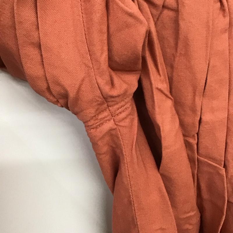 キャピタル KAPITAL ボトムス ボトムス コットン リネン ワイドパンツ XS 無地 橙 / オレンジ /  レディース USED 古着 中古 10113666