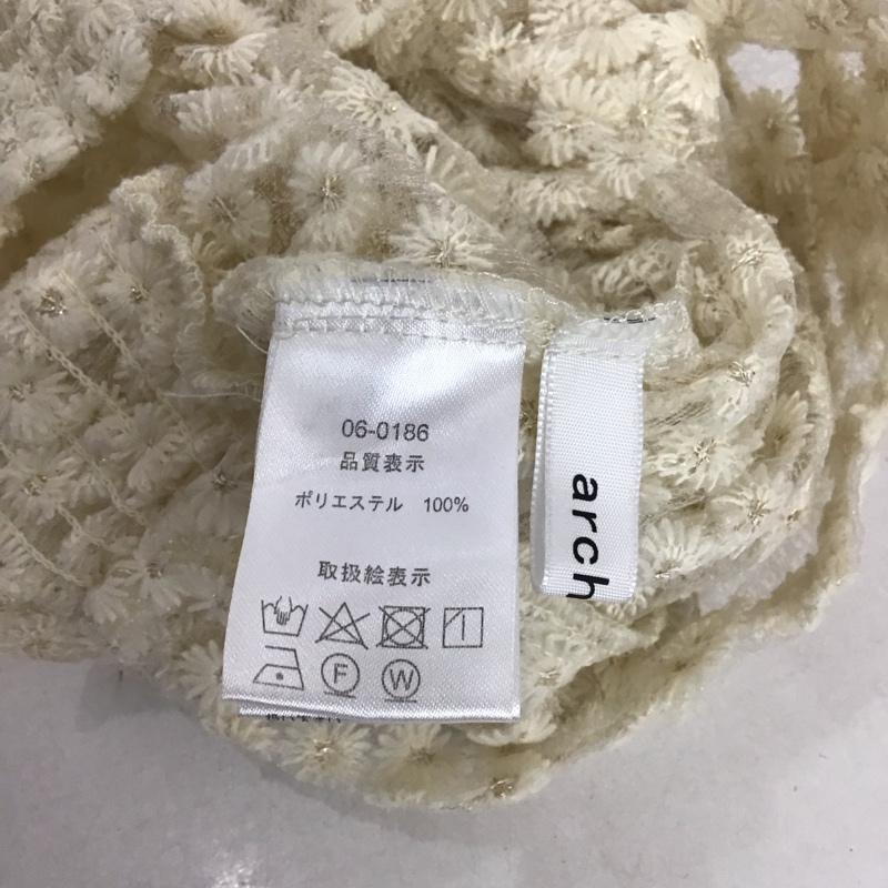 アルシーヴ archives シャツ、ブラウス 半袖 刺繍 白 / ホワイト /  レディース USED 古着 中古 10126616