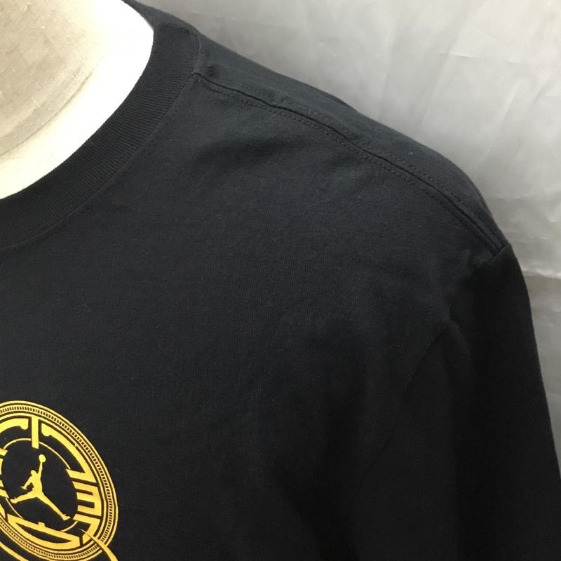 ジョーダンブランド JORDAN BRAND Tシャツ 半袖 半袖カットソー プリントTシャツ クルーネックカットソー スポーツウェア XL プリント 黒 / ブラック /  メンズ USED 古着 中古 10111311