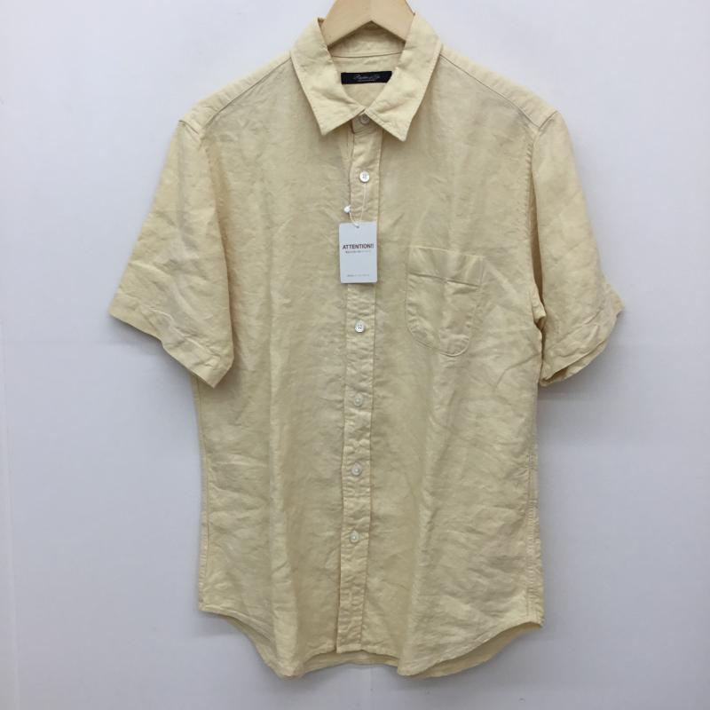 ユナイテッドアローズ UNITED ARROWS シャツ、ブラウス 半袖 L 無地 黄 / イエロー /  メンズ USED 古着 中古 10134384