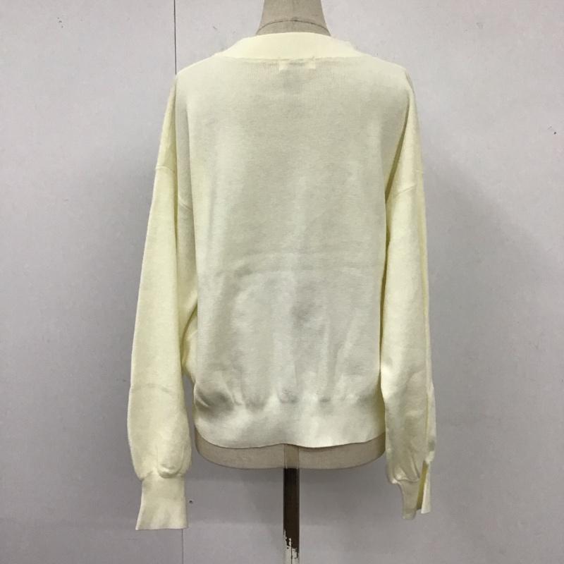 ローリーズファーム LOWRYS FARM ニット、セーター 長袖 LF622163AD モックネック FREE 無地 オフホワイト / オフホワイト /  レディース USED 古着 中古 10121589