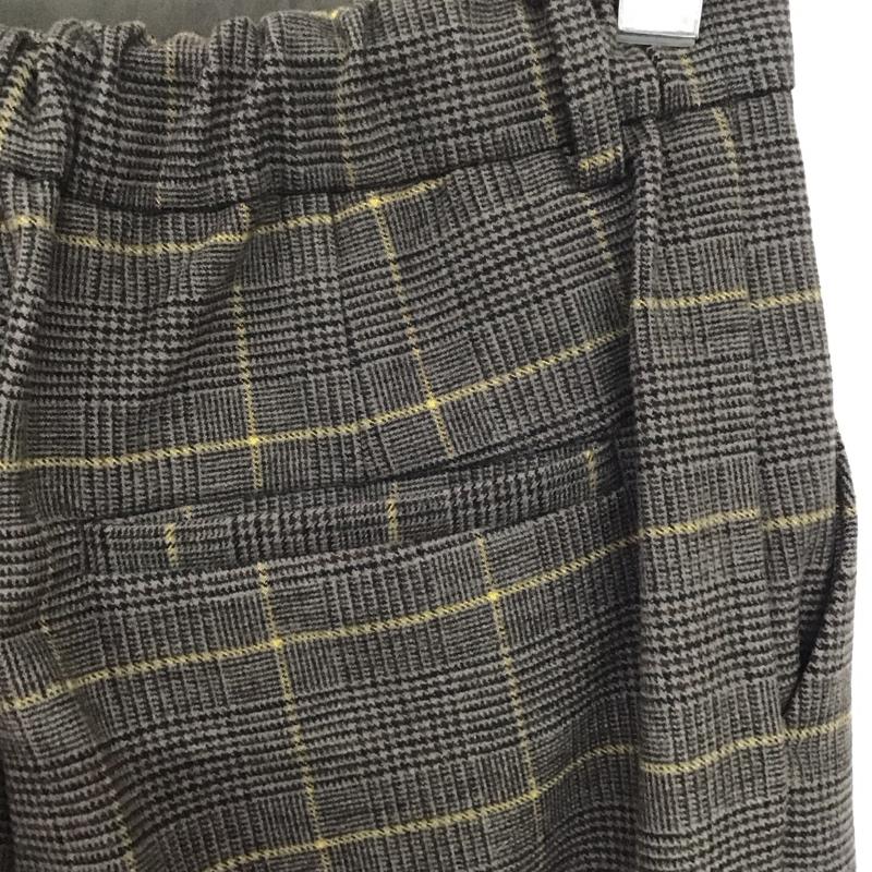 グローバルワーク GLOBAL WORK パンツ スラックス スラックスパンツ ワイドパンツ センタータックパンツ S チェック マルチカラー / マルチカラー /  レディース USED 古着 中古 10142474