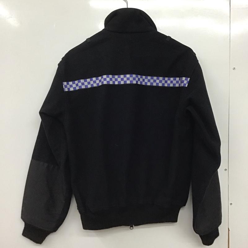 ミリタリー ミリタリー ジャケット、上着 ジャンパー、ブルゾン ジップアップジャケット アウター 古着 ukpolice S プリント 黒 / ブラック /  メンズ USED 古着 中古 10144776