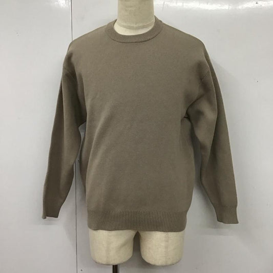 ザ ショップ ティーケー THE SHOP TK ニット、セーター 長袖 長袖 M 無地 茶 / ブラウン /  メンズ USED 古着 中古 10117271