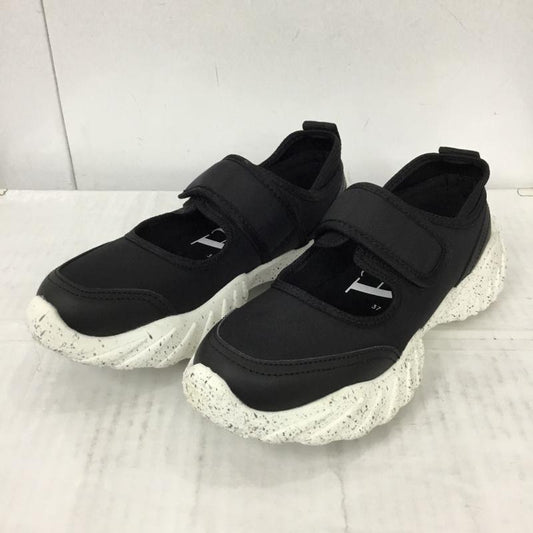 ザラ ZARA スニーカー スニーカー 5820 910 040 ストラップ ローカット EU37 無地 黒 / ブラック /  レディース USED 古着 中古 10109919
