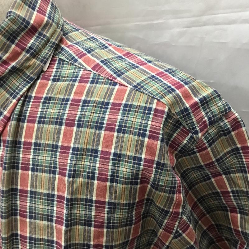 ブルックスブラザーズ BROOKS BROTHERS シャツ、ブラウス 半袖 ボタンダウン 胸ポケット M チェック マルチカラー / マルチカラー /  メンズ USED 古着 中古 10111602