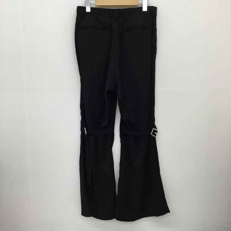ジュンレッド JUNRed パンツ スラックス ニーベルテッドワイドフレアパンツ ANS-75090 M 無地 黒 / ブラック /  メンズ USED 古着 中古 10140183