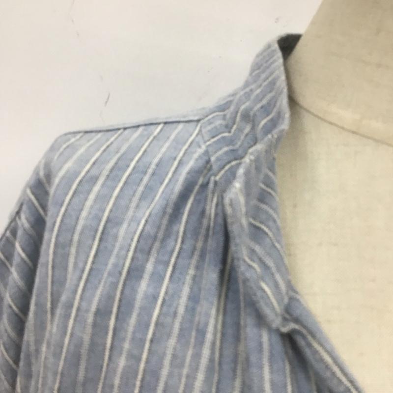 サマンサモスモス Samansa Mos2 ワンピース ロングスカート 半袖シャツワンピース ロングワンピース ノーカラーシャツワンピース M ストライプ マルチカラー / マルチカラー /  レディース USED 古着 中古 10113806