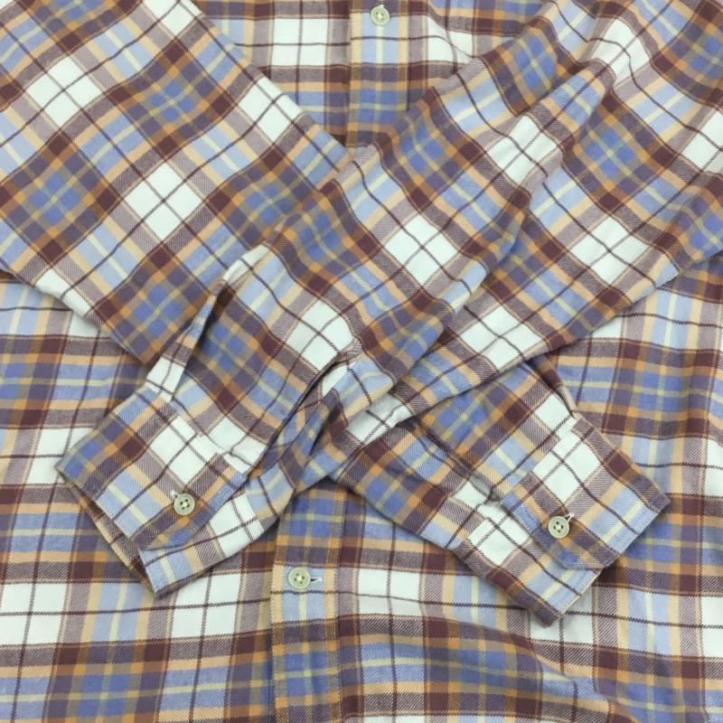 マーモット Marmot シャツ、ブラウス 長袖 ネルシャツ　TOMSJB80XB S チェック 赤 / レッド / X 橙 / オレンジ / X 青 / ブルー / X 白 / ホワイト /  メンズ USED 古着 中古 10136064