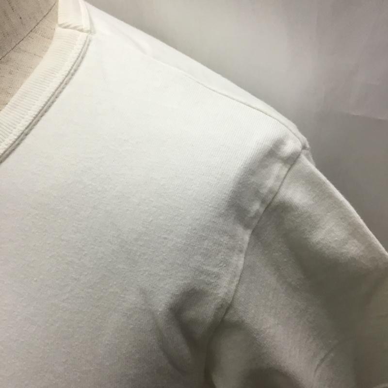 フラットヘッド The Flat Head Tシャツ 半袖 半袖カットソー プリントTシャツ クルーネックカットソー 38 ロゴ、文字 白 / ホワイト /  メンズ USED 古着 中古 10116719