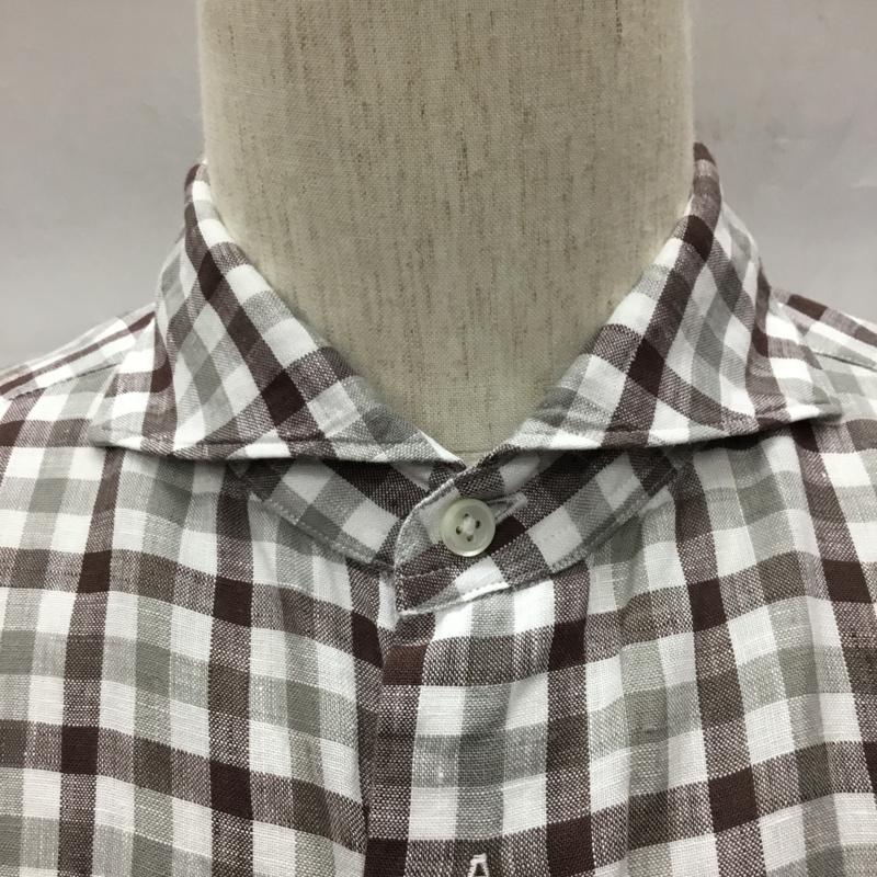 カマクラシャツ 鎌倉シャツ シャツ、ブラウス 長袖 長袖シャツ カラーシャツ ポケットシャツ 長袖カットソー チェックシャツ L チェック マルチカラー / マルチカラー /  メンズ USED 古着 中古 10119403
