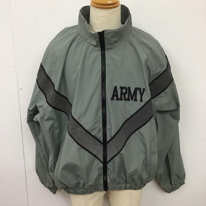 古着 USED ジャケット、上着 ジャンパー、ブルゾン アメリカ軍 トレーニングジャケット ナイロン ミリタリー L ロゴ、文字 灰 / グレー / X 黒 / ブラック /  メンズ USED 古着 中古 10114040