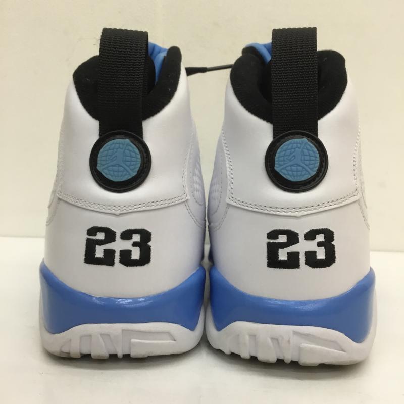 ナイキ NIKE スニーカー スニーカー AIR JORDAN 9 RETRO POWDER エア ジョーダン 9 レトロ パウダー 302370-103 28.5cm ロゴ、文字 白 / ホワイト / X 水色 / ライトブルー /  メンズ USED 古着 中古 10107270