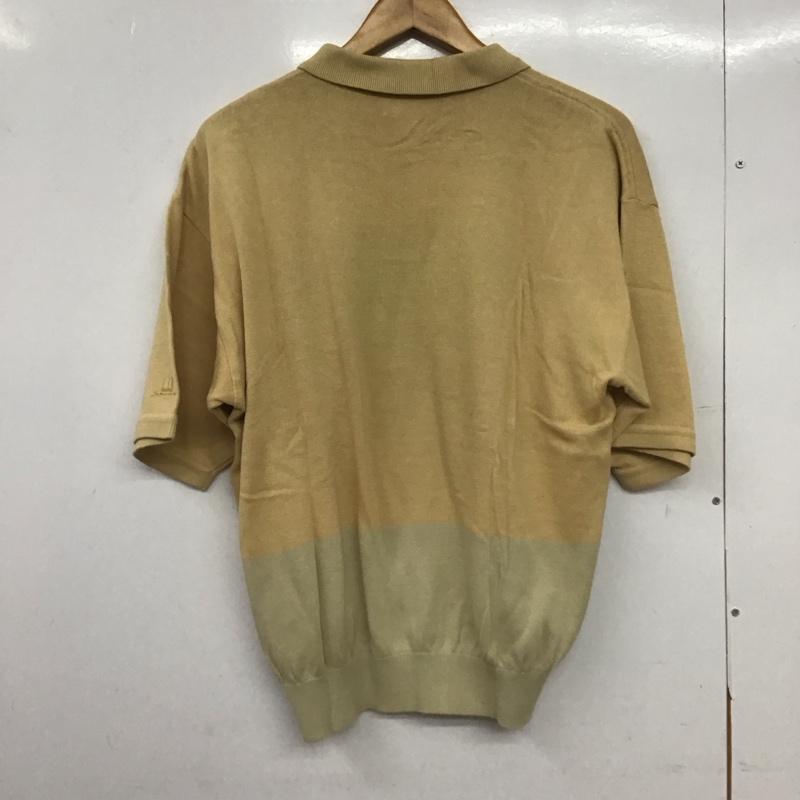 ダンヒル DUNHILL ポロシャツ 半袖 半袖ポロシャツ カラーシャツ 半袖カットソー 90s L ロゴ、文字 キャメル / キャメル /  メンズ USED 古着 中古 10148702