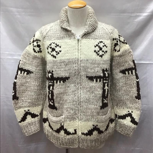 カナディアンセーター Canadian Sweater ジャケット、上着 ジャケット、ブレザー ジップアップジャケット ニットジャケット カジュアルジャケット カーディガン アウター プリント マルチカラー / マルチカラー /  メンズ USED 古着 中古 10113589