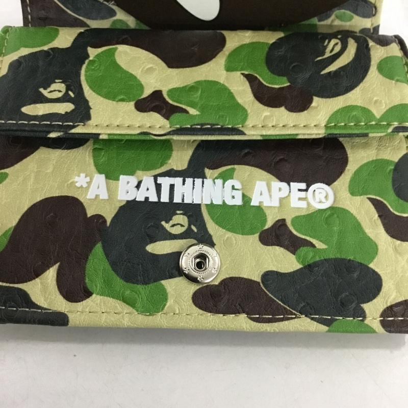 アベイシングエイプ A BATHING APE 財布 二つ折り ABC CAMO MINI WALLET カモフラージュ柄・迷彩 マルチカラー / マルチカラー /  メンズ USED 古着 中古 10148450