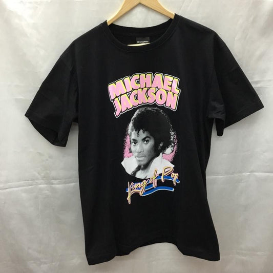 古着 USED Tシャツ 半袖 半袖カットソー プリントTシャツ クルーネックカットソー バンドTシャツ L プリント 黒 / ブラック /  メンズ USED 古着 中古 10106938