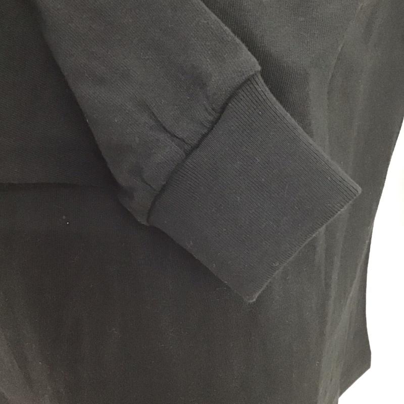 フルーツオブザルーム FRUIT OF THE LOOM カットソー 長袖 長袖カットソー プリントカットソー クルーネック M ロゴ、文字 黒 / ブラック /  メンズ USED 古着 中古 10126425