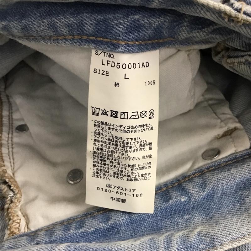 ローリーズファーム LOWRYS FARM パンツ デニム、ジーンズ L 無地 水色 / ライトブルー /  レディース USED 古着 中古 10144032