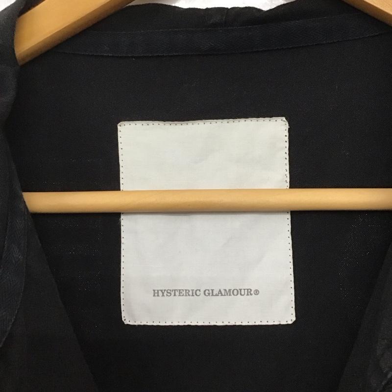 ヒステリックグラマー HYSTERIC GLAMOUR ジャケット、上着 ジャケット、ブレザー ジップアップロングジャケット アウター カジュアルジャケットフード付き FREE プリント 黒 / ブラック /  レディース USED 古着 中古 10146125