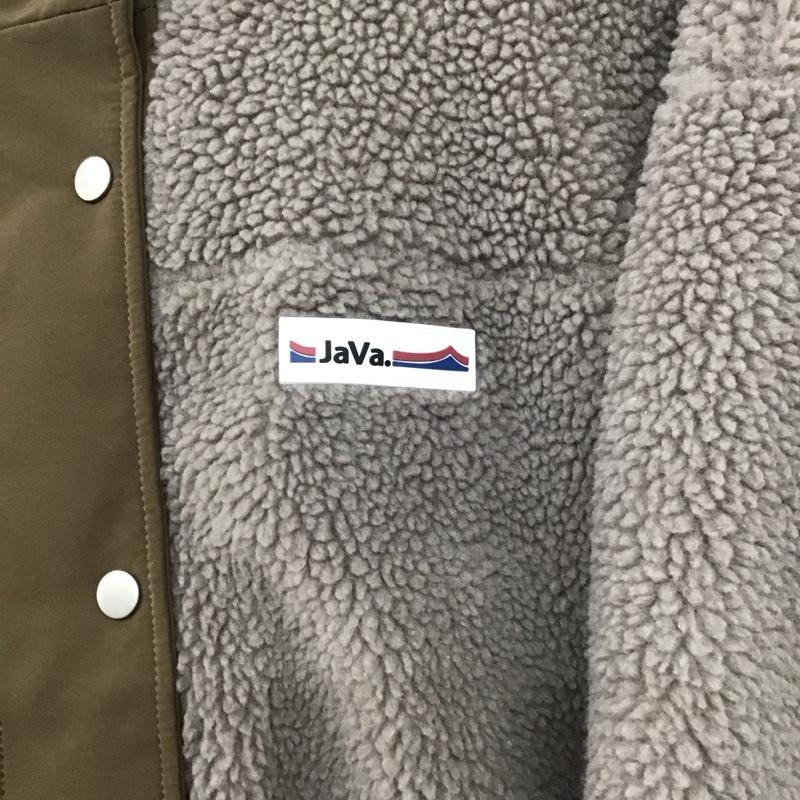 ジャバ Java ジャケット、上着 ジャンパー、ブルゾン jv1240016 スタンドフードボアアウター M 無地 ベージュ / ベージュ / X 茶 / ブラウン /  レディース USED 古着 中古 10146813