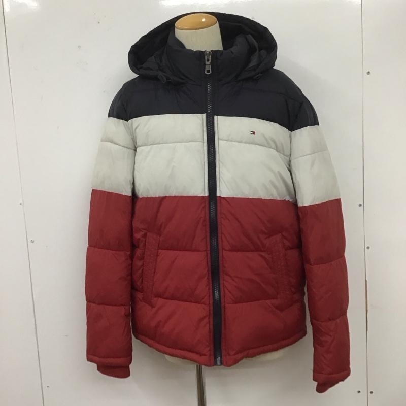 トミーヒルフィガー TOMMY HILFIGER ジャケット、上着 ジャンパー、ブルゾン ジップアップジャケット ダウンジャケット カジュアルジャケット アウター M ロゴ、文字 白 / ホワイト / X 紺 / ネイビー / X 赤 / レッド /  メンズ USED 古着 中古 10106725