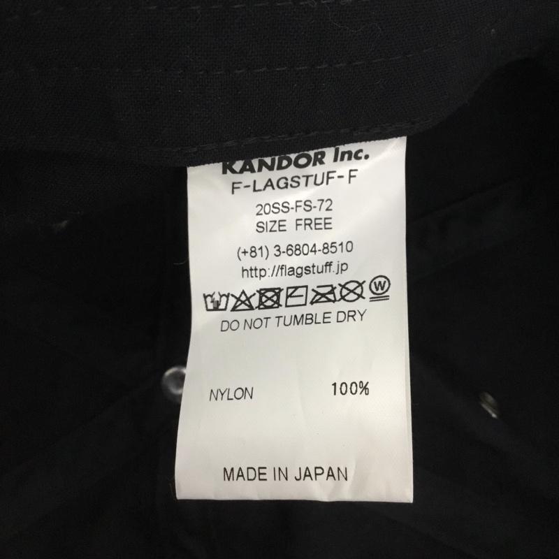 フラグスタフ FLAGSTUFF 帽子 キャップ 20SS-FS-72 ナイロン FREE ロゴ、文字 黒 / ブラック /  メンズ USED 古着 中古 10124146