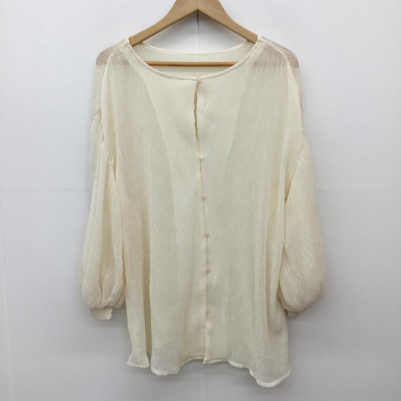 フリーズマート FREE S MART シャツ、ブラウス 長袖 FREE 無地 アイボリー / アイボリー /  レディース USED 古着 中古 10141330