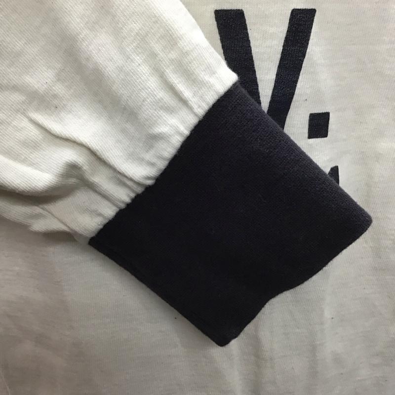 ネイバーフッド NEIGHBORHOOD Tシャツ 長袖 142ATNH-CSM05 リンガーTシャツ M ロゴ、文字 アイボリー / アイボリー / X 黒 / ブラック /  メンズ USED 古着 中古 10121223