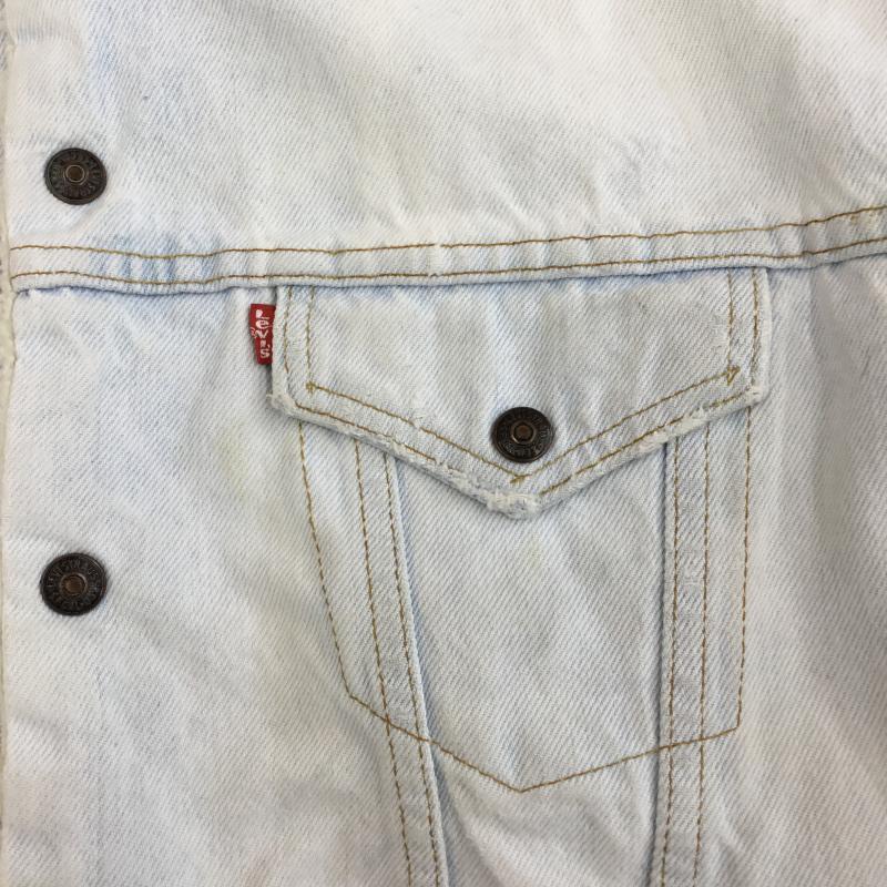リーバイス Levi s ジャケット、上着 ジャケット、ブレザー ボア　デニムジャケット XL 無地 青 / ブルー /  メンズ USED 古着 中古 10137331