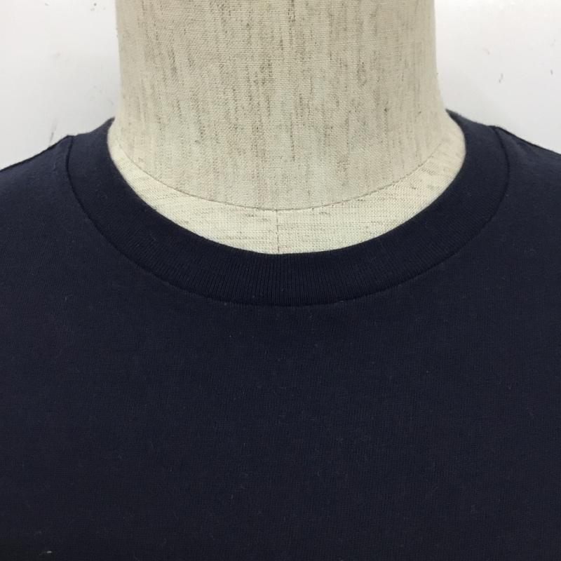 トミーヒルフィガー TOMMY HILFIGER Tシャツ 半袖 半袖カットソー プリントTシャツ クルーネックカットソー M ロゴ、文字 紺 / ネイビー /  メンズ USED 古着 中古 10109394