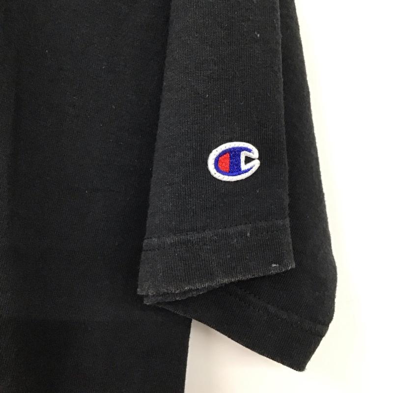スタンダード カリフォルニア STANDARD CALIFORNIA Tシャツ 半袖 半袖カットソー プリントTシャツ クルーネックカットソー チャンピオン L ロゴ、文字 黒 / ブラック /  メンズ USED 古着 中古 10130727